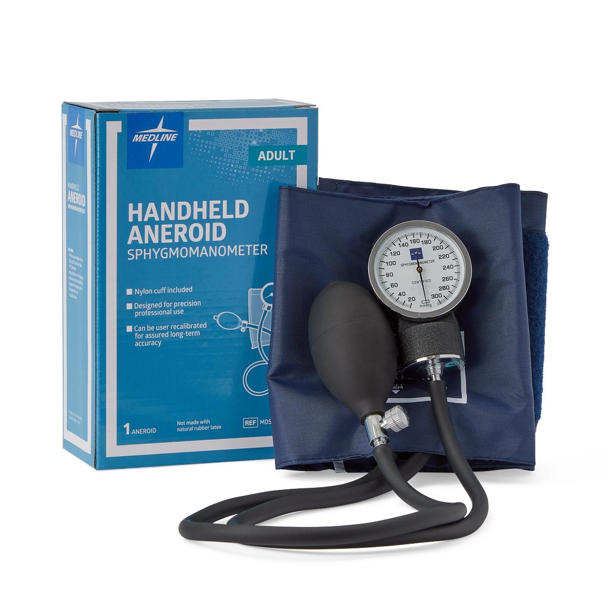 Medline handheld blood pressure cuff, aneroid sphygmomanometer Product Image