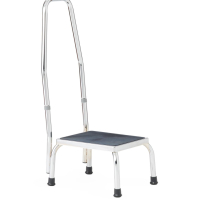 Chrome step stool with handrail Product Image